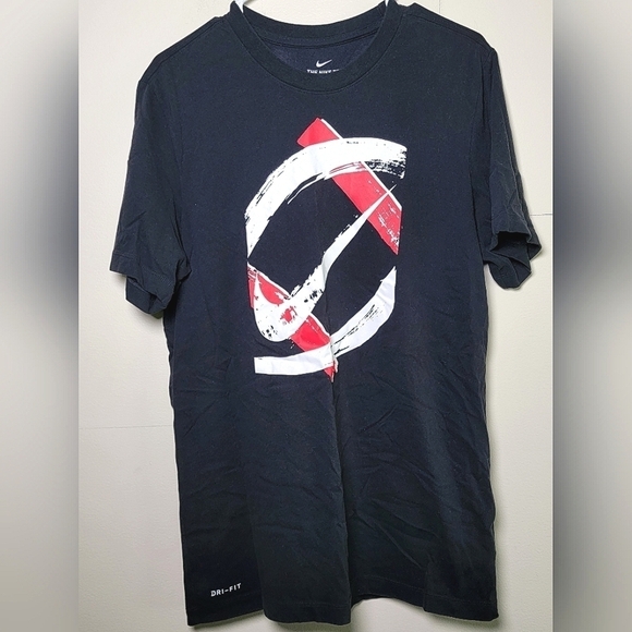 Men's Nike Dri Fit Football Swoosh Graphic T-shirt, Size Large - Picture 1 of 2